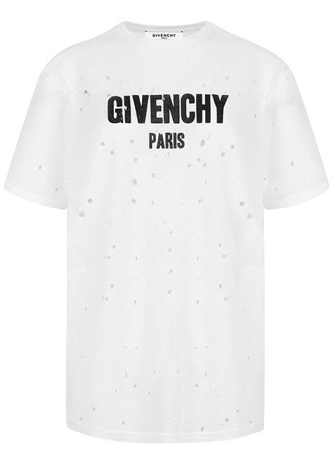 givenchy paris t shirt star|givenchy t shirt with holes.